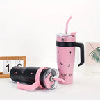 Markam™ 40oz LuxeCarry Tumbler — Blush Noir Edition