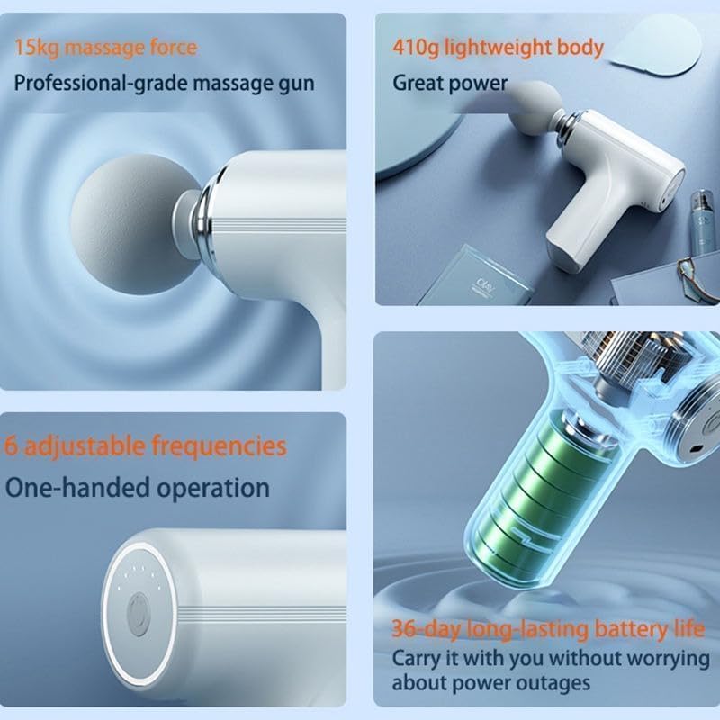 Mini Gun Massager – Deep Tissue Pain Relief (Body, Neck, Shoulders)